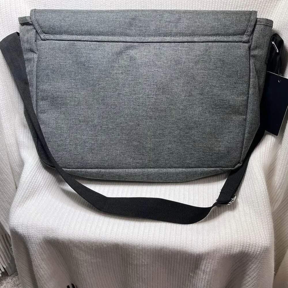 Ashbury by Spector & Co Laptop Bag Gray New with tags Has BECHTEL logo
